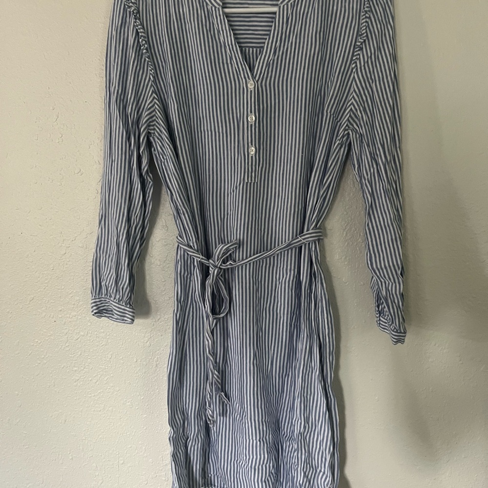 Old Navy Blue and White Striped Dress